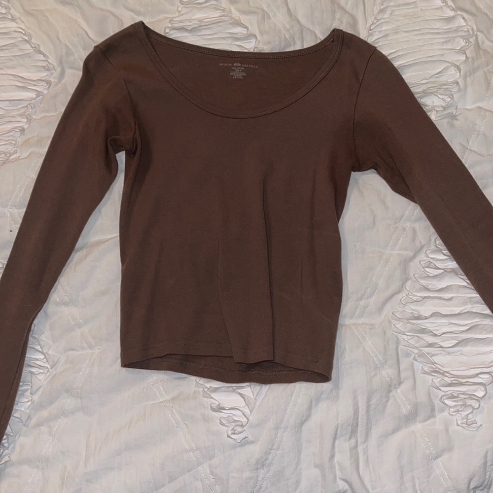 brown brandy melville top